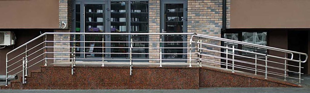 перила, пандус, нержавійка