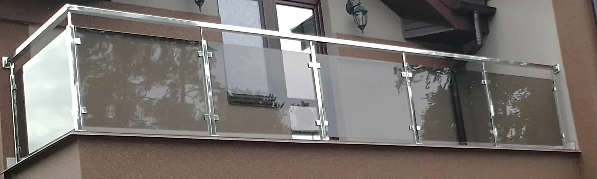 Скляні перила Київ, Стеклянные перила Киев, Перила на балкон