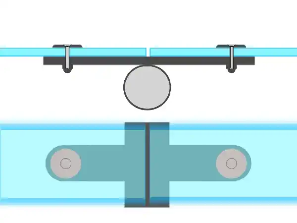 Скляні перила кріплення