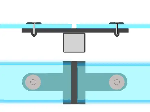 Перила нержавійка скло