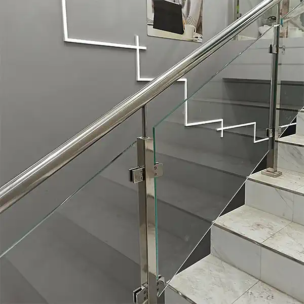 Перила нержавійка скло