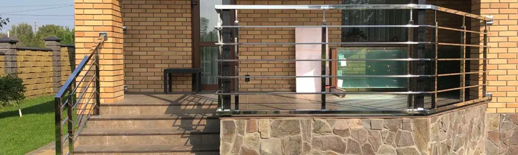 Перила з нержавійки в Луцьку, Перила на сходи, Перила в Луцьку