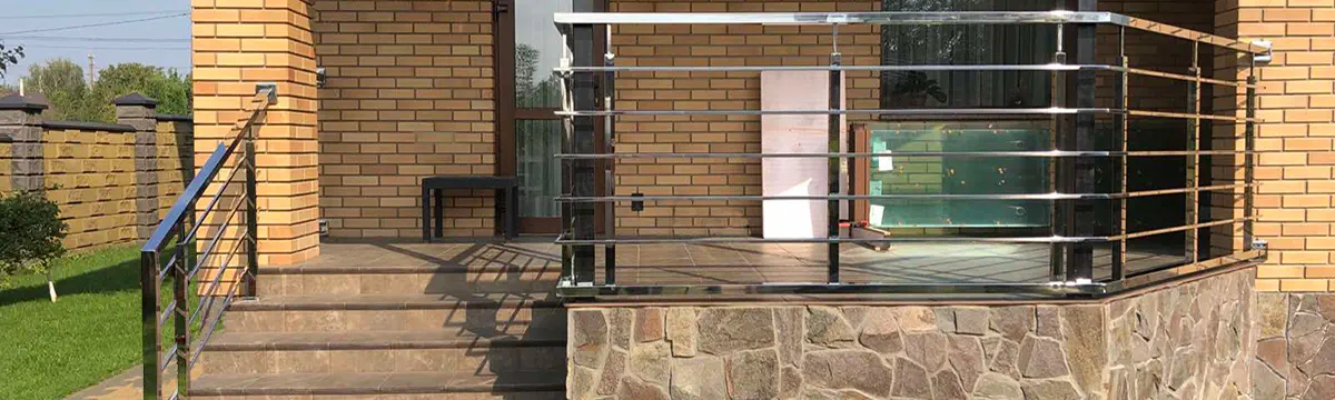 Перила з нержавійки в Луцьку, Перила на сходи, Перила в Луцьку