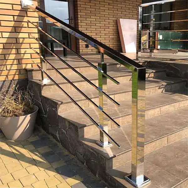 Перила из нержавеющей стали. профильные перила, перила на лестницу, купить перила