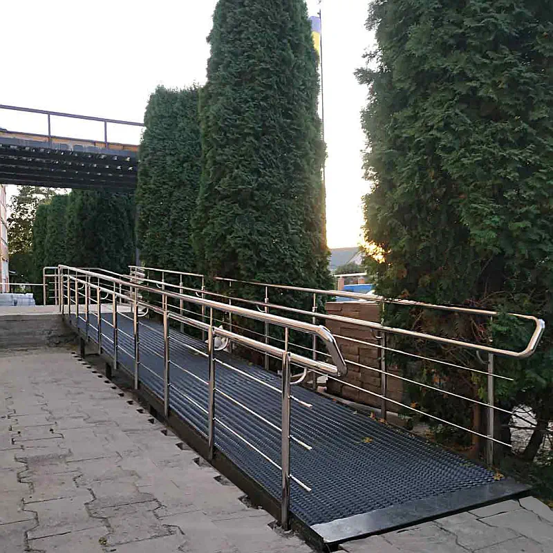 перила з нержавіючої сталі для пандусів